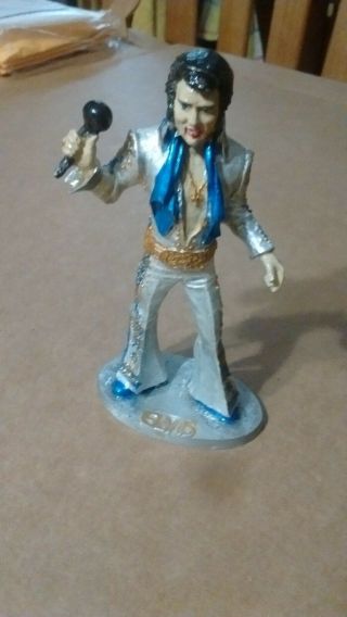 Elvis Presley 1980 Pewter Statue / Figurine - 4 " Tall - By Ray Lamb