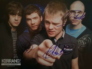 Rare Fully Hand Signed Enter Shikari Signatures Autographed Poster