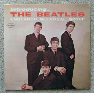Introducing The Beatles - Veejay Vj Vinyl 33 Rpm Record Album - Various Numbers