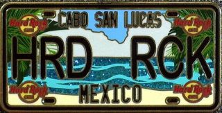 Hard Rock Cafe Cabo San Lucas,  Mexico License Plate Pin