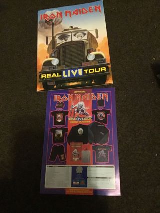 Iron Maiden - Real Live Tour Programme & Flyer From 1993 In Vgc.