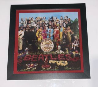 The Beatles Sgt Peppers Lonely Hearts Club Band 12x12 Inch Poster,  Black Frame