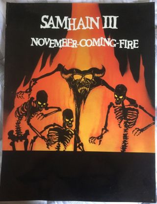 Misfits Samhain Iii November Coming Fire Poster