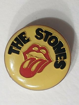 Vintage 1970s Rolling Stones Us Tour Concert Pin
