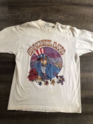 Vintage Grateful Dead T Shirt 1994 Summer Tour White Xl