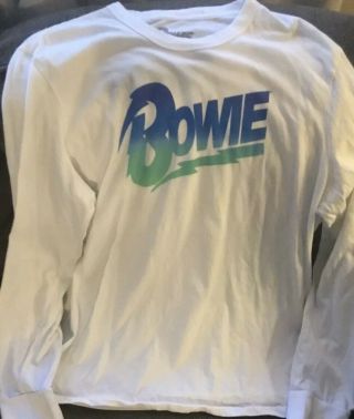 David Bowie Tour 1974 Tour T - Shirt Long Sleeve Size Small Music Concert