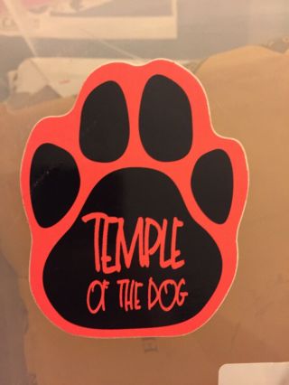 Temple Of The Dog Sticker,  Vintage Pearl Jam Soundgarden Andrew Wood