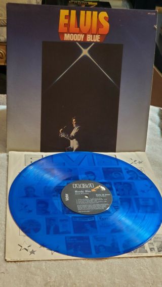 1977 Elvis Presley Moody Blues Vinyl Album Lp In .