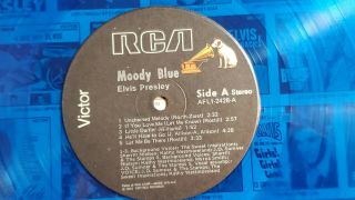 1977 ELVIS PRESLEY MOODY BLUES VINYL ALBUM LP IN . 2