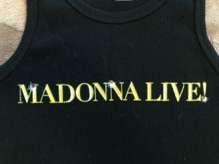 Rare 2001 Madonna Live Promo Tank Top Shirt Medium Drowned World Tour
