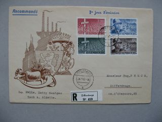 Luxembourg,  R - Cover Fdc 1947,  General Patton,  Sherman Tank