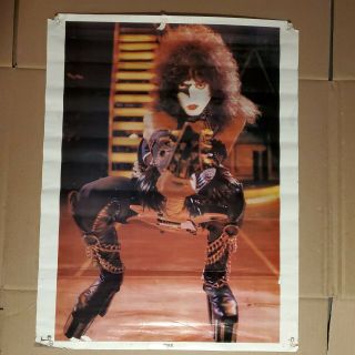 Kiss Paul Stanley On Stage Promo Poster 1977