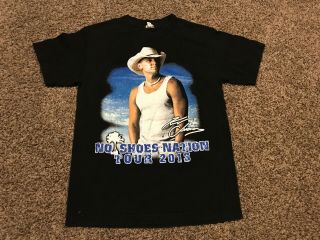 Kenny Chesney 2013 Concert T Shirt Size S No Shoes Nation Tour A26