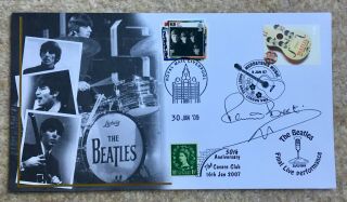 Signed Beatles Pete Best Autographed Live Cavern Club First Day Cover