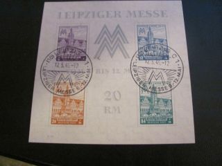 Germany 1946 Signed Leipziger Messe Ss Type Yb