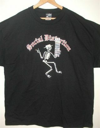Vintage Social Distortion Skelly T - Shirt Nwt Size 2xl 100 Cotton