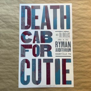 Death Cab For Cutie Hatch Show Print