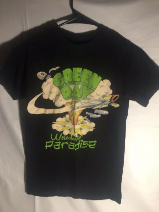 Green Day T - Shirt,  Black Faded Child Size Small Tee