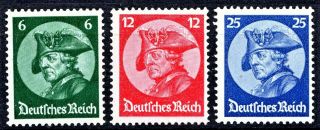 Germany - 1933 Frederick The Great - Full Set - Never Hinged