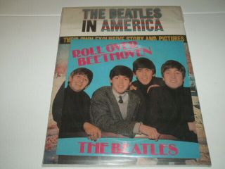 Beatles Paperback Book & Record The Beatles In America Their Own Exclusive Story