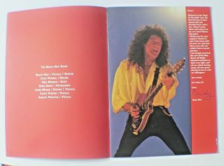 Brian May Back To The Light Tour Programme 1993 - Queen - Postage 3