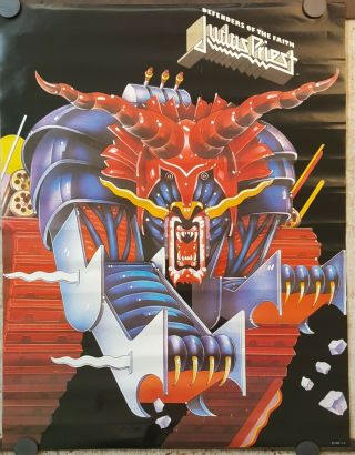 Judas Priest 1984 Defenders Of The Faith Poster Approx 22 X 28