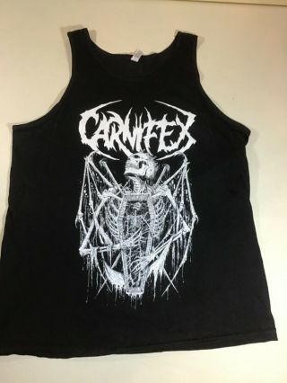 Heavy Metal Band Tank Top Shirt Carnifex Sz Large