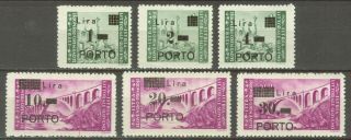 Istria 1945 - Litorale Sloveno Segnatasse Sass.  8/13 Mi.  P8/p13 Mnh Set Cv240€