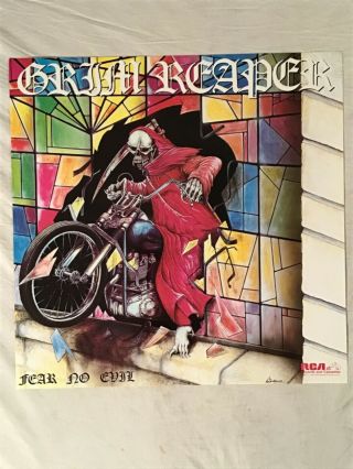 Grim Reaper 1985 Promo Poster Fear No Evil