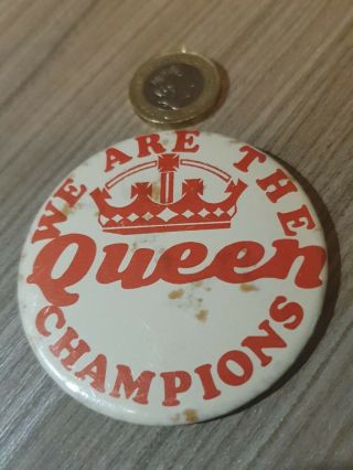 65 Mm 1970s/80s Queen Freddie Mercury Rock Music Pin Badge Pinback
