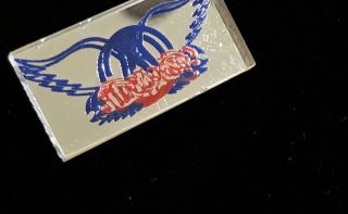 Aerosmith Pin Pinback Logo 1985 Done With Mirrors Mirrored Glass 2