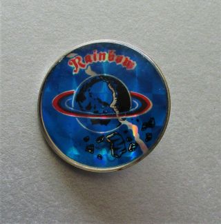 Rainbow Ritchie Blackmore Old Metal Pin Badge From The 1980 