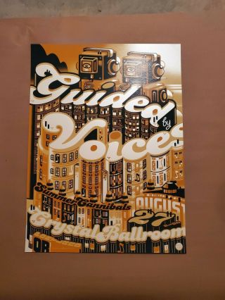 2016 Guided By Voices - Portland Silkscreen Concert Poster By Guy Burwell