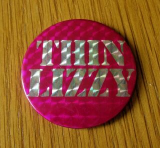 Thin Lizzy Logo Vintage Metal Pin Badge From The 1970 