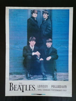 The Beatles London Palladium Royal Command Performance 1963 Poster 22×17