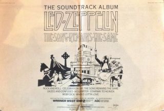Led Zeppelin The Song Remains The Same Double - Page Melody Maker Advert 23/10/76