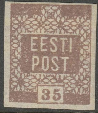 Estonia 1919 Mi 3 Error - print on both sides 2