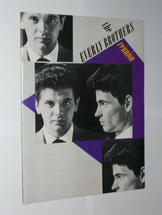 The Everly Brothers Reunion Tour Programme 1984.  Full Of Pictures & Information.