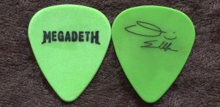 Megadeth 2001 Hero Tour Guitar Pick Dave Ellefson Custom Concert Stage Pick