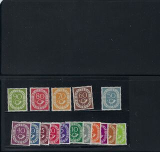Germany,  670 - 685,  Vf,  Lh,  Og,  Complete Post Horns Set.