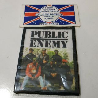 Vintage Public Enemy 80s 90s Patch Rap Hip Hop