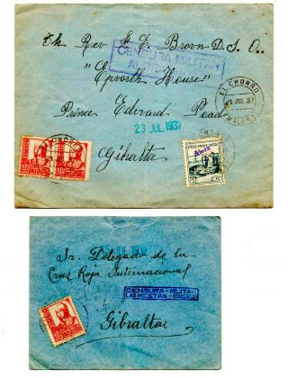Two Interesting Spanish Civil War Postal History Items