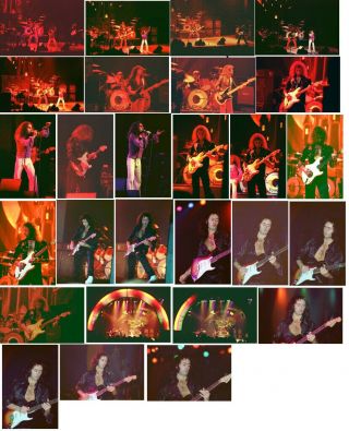 100 Rainbow 6 " X4 " Colour Concert Photos 1976/77/80/81