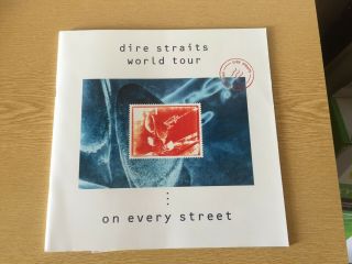 1992 Dire Straits On Every Street Uk Tour Programme Program With Insert