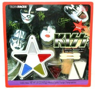1999 Technifaces Official Makeup Kit For The Kiss Army Halloween &