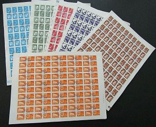 Romania - 1974 Postage Due Set Of 6 - X 3,  600 Complete Sets - All In Sheets Of 100