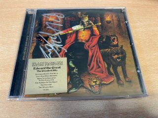 Iron Maiden Edward The Great Hand Signed Cd