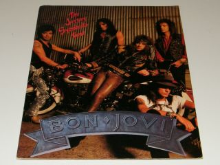 Bon Jovi The Jersey Syndicate Tour Official 1988 Tour Large Programme Vintage