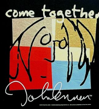JOHN LENNON - Come Together - Official T - Shirt (S) OG 2010 The Beatles 3