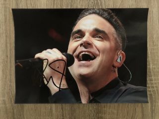Robbie Williams Take That Signed Photo